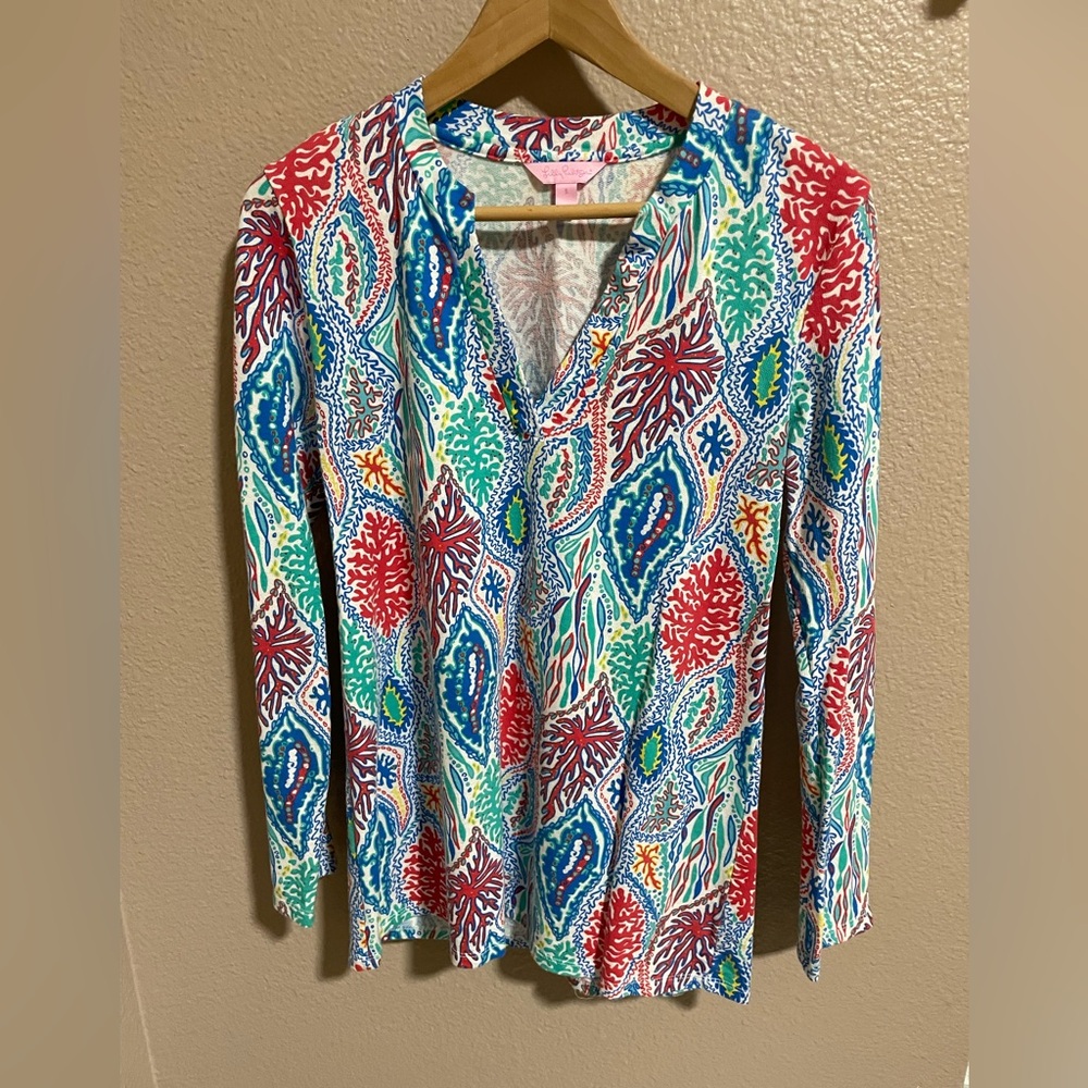 Lilly Pulitzer Colorful Paisley Blouse
